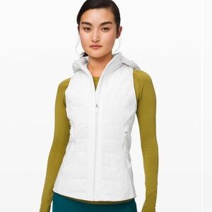 Lululemon Another Mile Vest White (second release) Sz 10